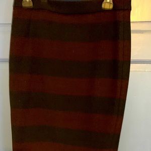 Gili Striped MIDI length striped skirt